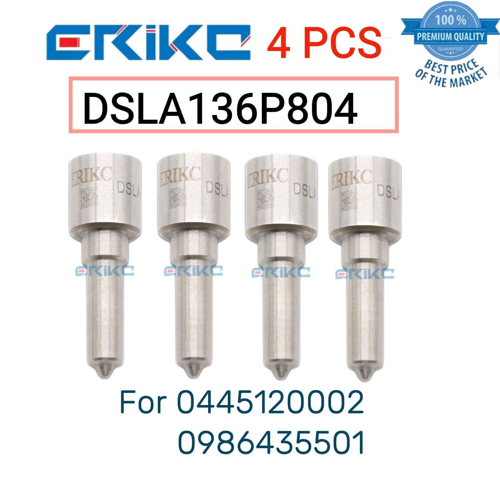 

4 PCS DSLA136P804 Diesel Nozzle 0 433 175 203 DSLA 136 P 804 Jet Spray Nozzle DSLA 136P804 Injection for 0445120002 0986435501