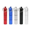 Mini Portable Aluminum Waterproof Pill Box Cases Sealed 3 Times Grids A Day Organizer Tablet Travel Medicine Vitamin Fish Oils 6