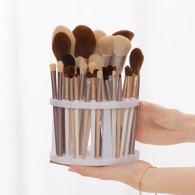 Lattices Cosmetic Make-up Brush Storage Box Multifunction Large-Capacity Table Organizer Make Up Tools Pen Storage Holder storage box makeup organizer makeup storage box cosmetic storage box