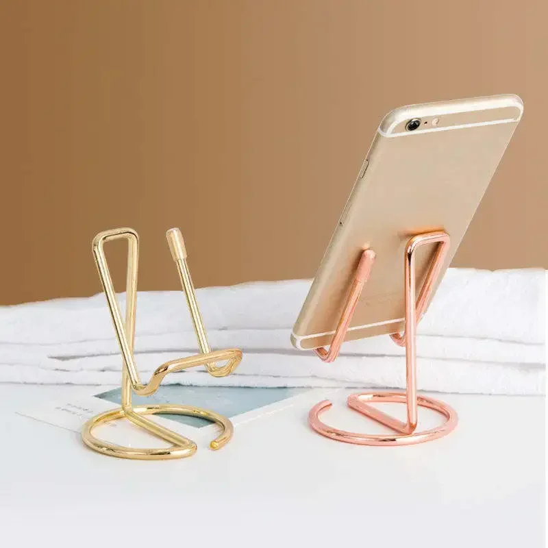 Metal Lazy Wire Mobile Phone Portable Holder For Ipad