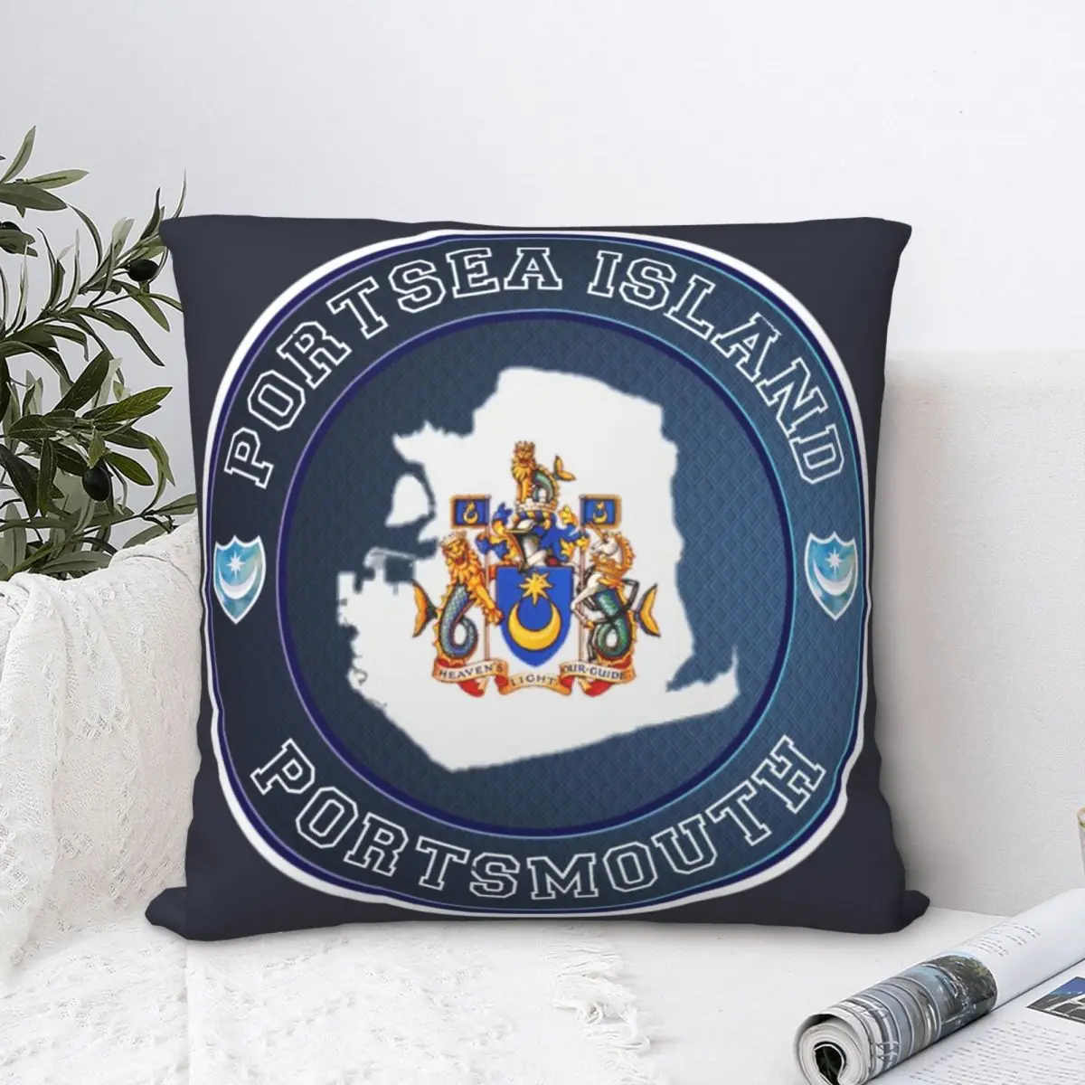 

Portsea Island Square Pillowcase Polyester Pillow Cover Velvet Cushion Decor Comfort Throw Pillow For Home Living Room