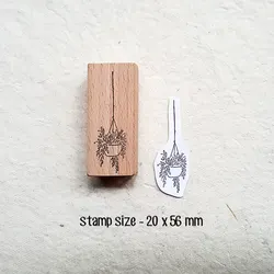 Eco - Chic Hanging Plant Stamp (Hanging Plant 3)