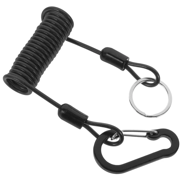 Retractable Fishing Lanyard Extension Coiled Surfing Safety Rope