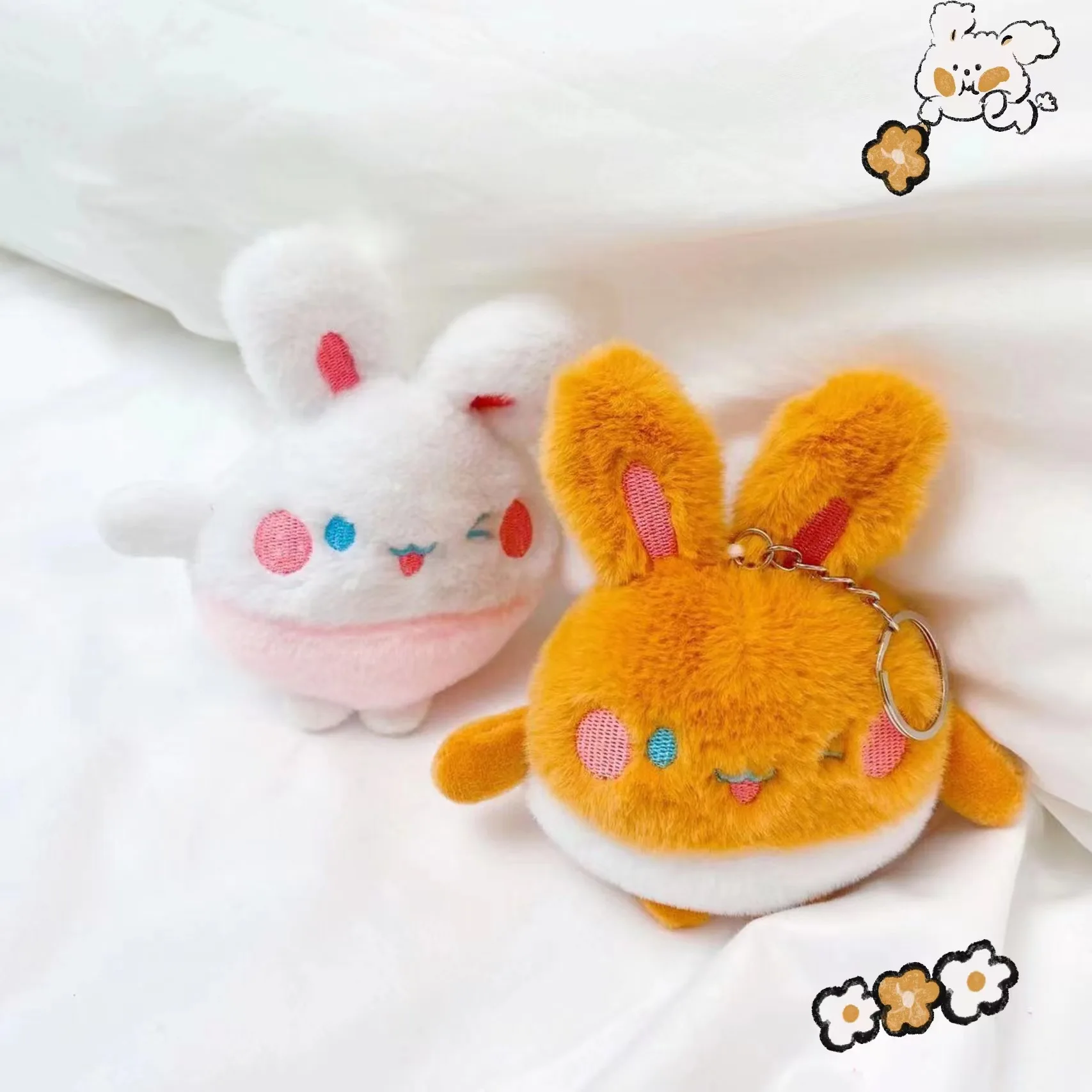 

Новинка креативная подвеска озорный толстый кролик модная мягкая кукла деликатное милое украшение пара Рождественский подарок на день рождения