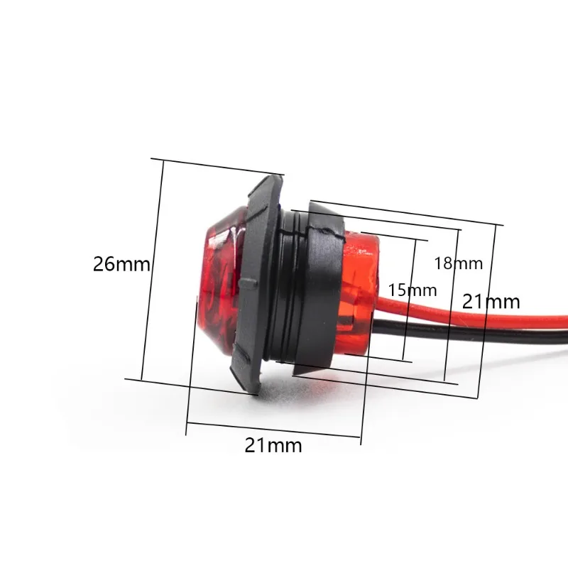ڵ ĳ Ʈ ƮϷ ̵ Ŀ , Ʈ ǰ LED   Ŭ Ʈ DRL, 12V, 24V, 3SMD, 3/4 ġ, 10 
