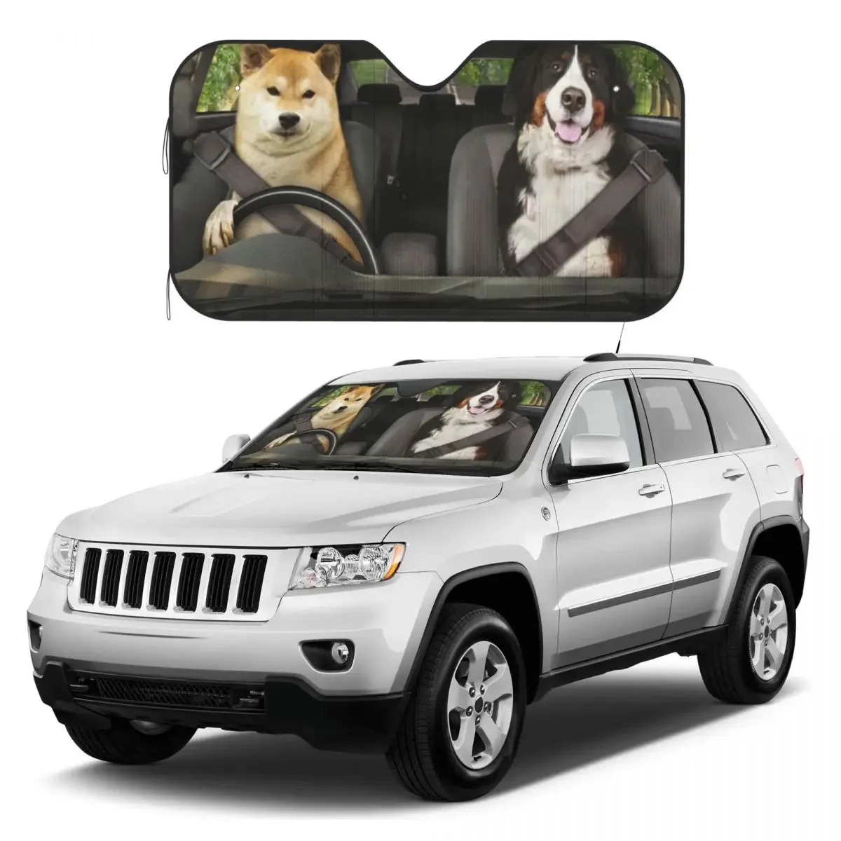 

Dogs Sunshades Reflector Anti Uv Custom Car Sunshade Sun Shade