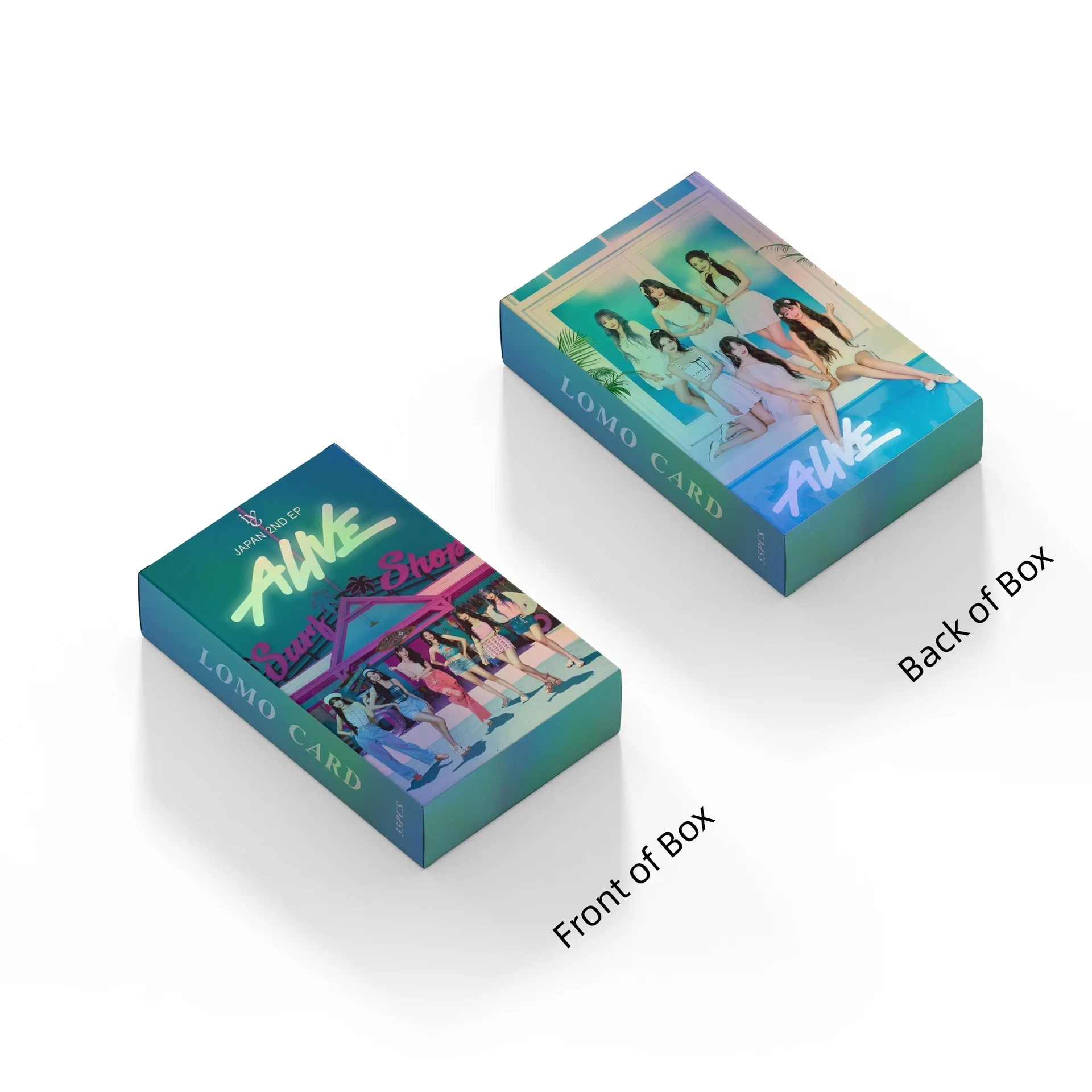 Lomo Cards 55Pcs/Set IVE New Album ALIVE Lomo Cards Photocards High Quality Double Sided Photo Print Card REI LIZ WONYOUNG YUJIN Fans Gifts