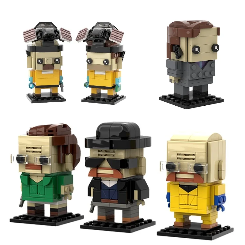 New Moc Breaking Bad Set Building Blocks Walter Hartwell White Mini Action Figure Toys