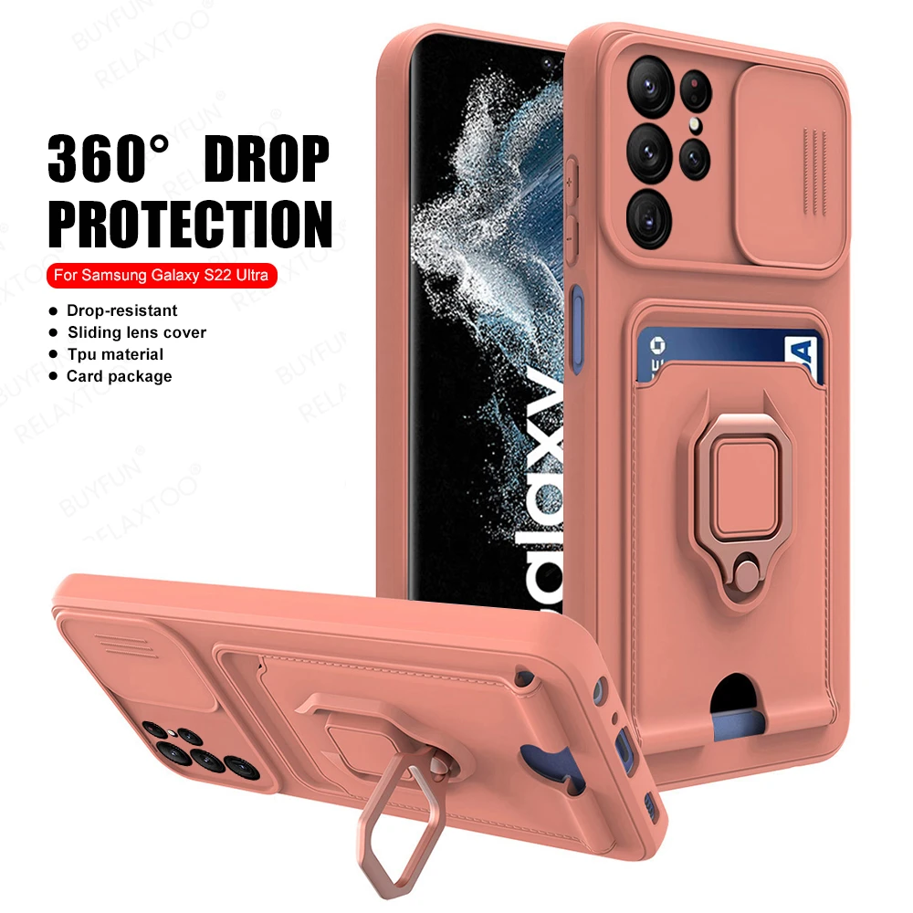 Slide Camera Protect Case For Samsung S22 Ultra Wallet Card Slot Cover Galaxy S 22 S22 S22ultra Case Magnetic Ring Stand Coque Mobile Phone Cases Covers Aliexpress Slide Camera Protect Case For Samsung S22 Ultra Wallet Card Slot Cover Galaxy S 22 S22 S22ultra Case Magnetic Ring Stand Coque Mobile Phone Cases Covers Aliexpress