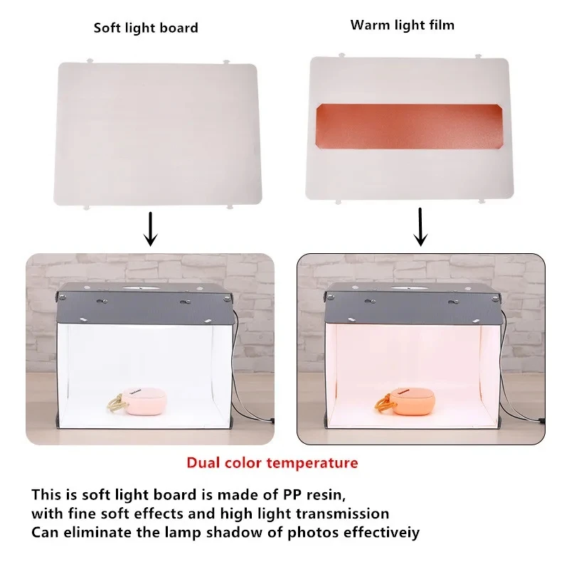SANOTO Led light folding photo light box photography room Photo