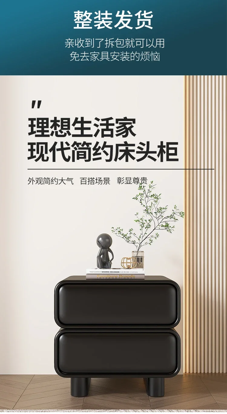 Description Picture 2 of itemBedside Storage Nightstand Nordic Modern Bedroom Home Nordic Nightstands Luxury Wood Mesitas De Noche Garden Furniture Sets