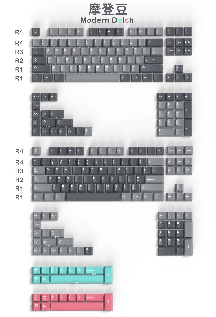 AF   DOLCH Űĸ  Ű 264 Ű, ȸ ABS   ü  GK61   2  PC