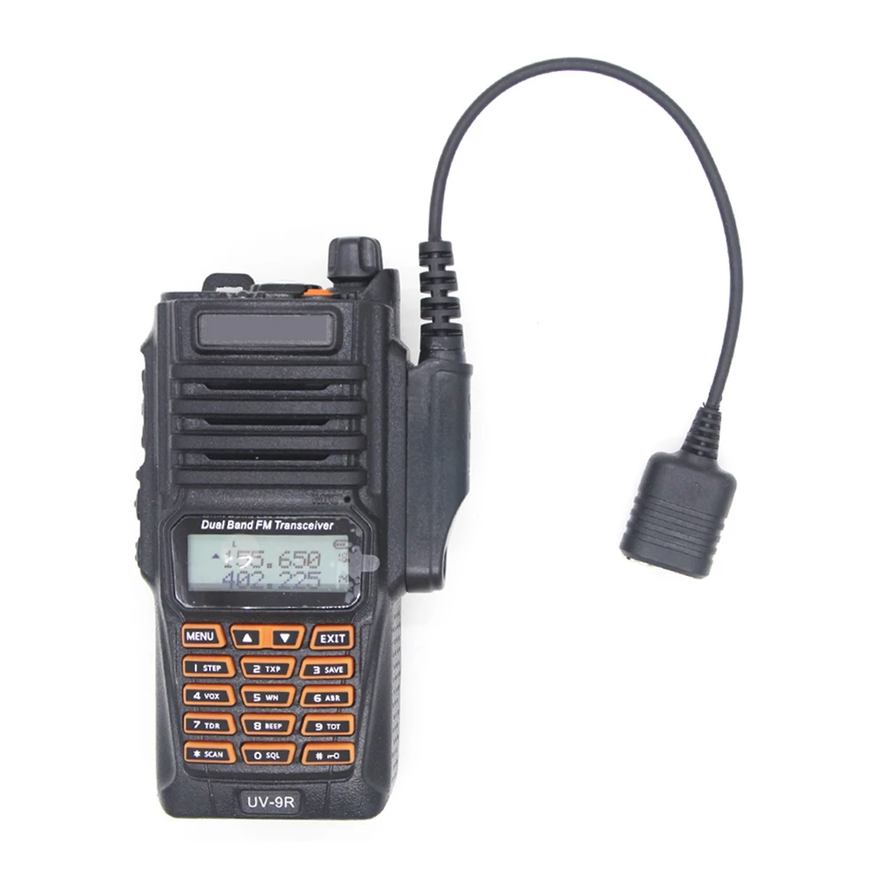 

Кабель-адаптер для Baofeng UV-9R Plus UV-XR, водонепроницаемый к 2 контактам, UV-82 Talkie, гарнитура с микрофоном