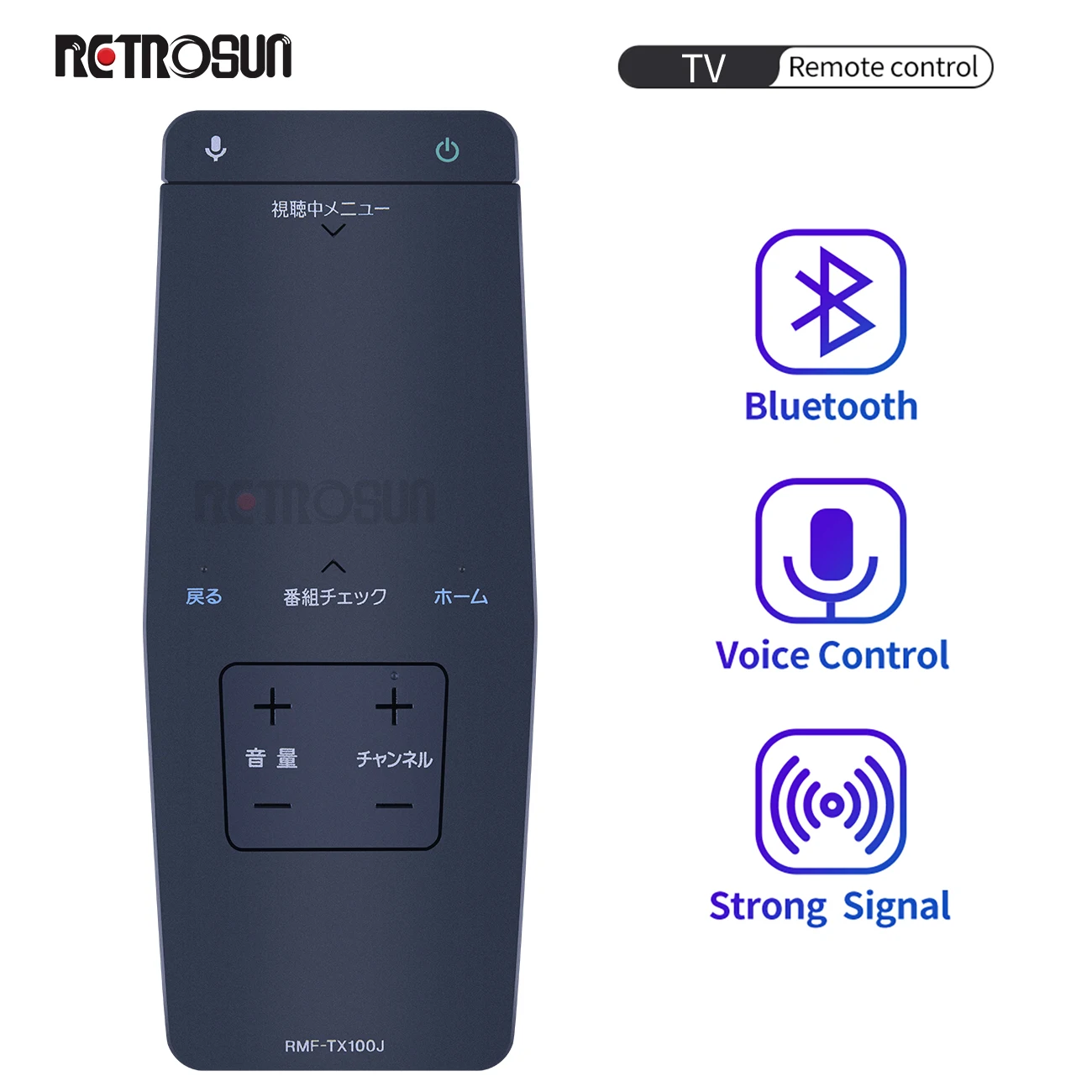 Voice Remote Control RMF-TX100J For SONY TV RMF-TX100U RMF-TX100T  