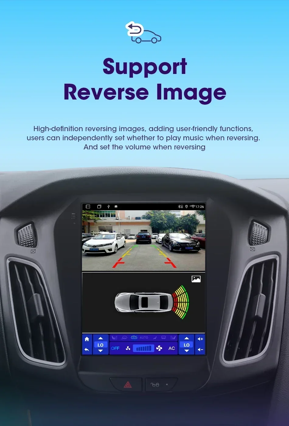 Srnubi 2Din Autoradio für Ford Focus 3 MK3 2012 2013 2014 2015 2016 2017 Android 14 Multimedia-Player Carplay Vertikaler Bildschirm – Detail 20