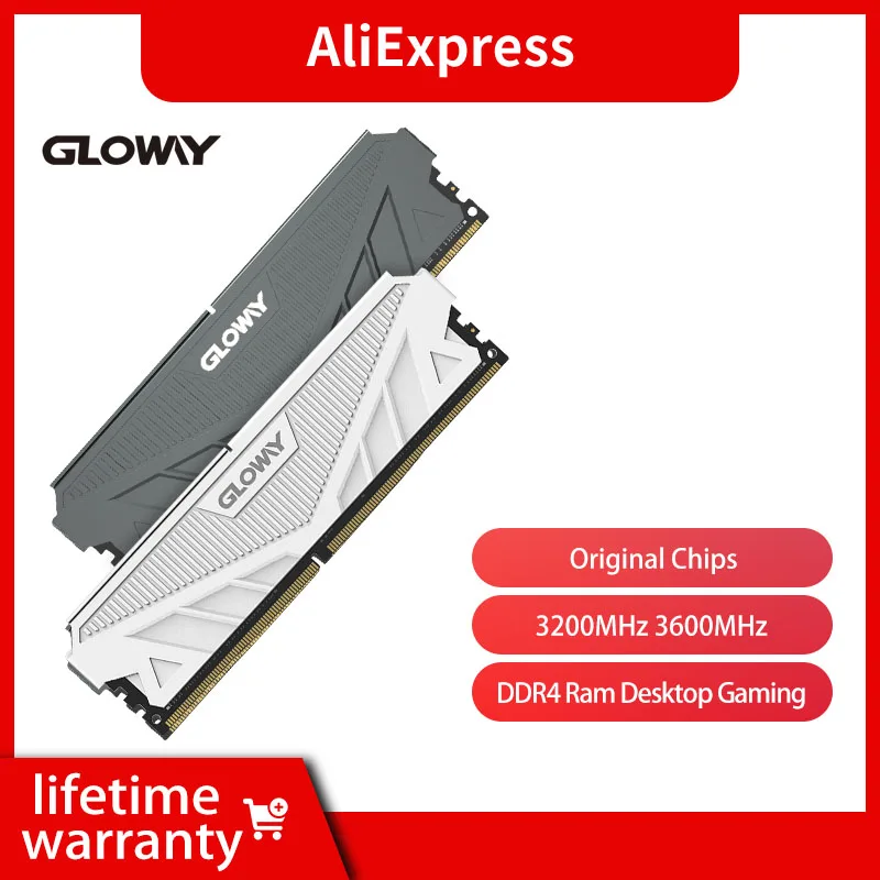 Desktop Gaming RAM DDR4 Gloway G1 Series 16GB 8GB 3200MHz 3600MHz DIMM XMP 8GBx2pcs