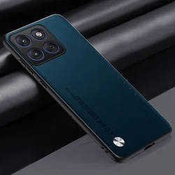 Custodia in Pelle Piana per Business con Protezione Migliorata per la Fotocamera e Caratteristiche Anti-Caduta