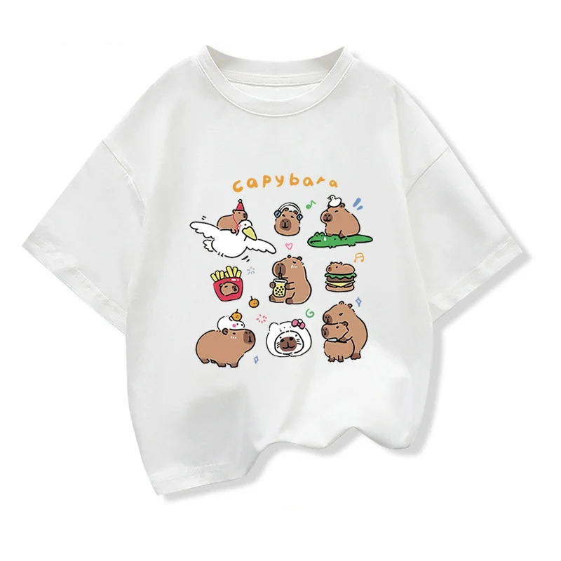 Kids Capybara Print T-Shirt 3