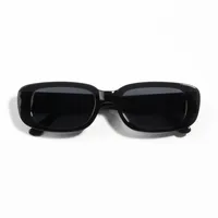 10 pièces Vintage noir carré lunettes De soleil femme marque De luxe petit rectangle lunettes De soleil femme dégradé clair miroir Oculos De Sol 5