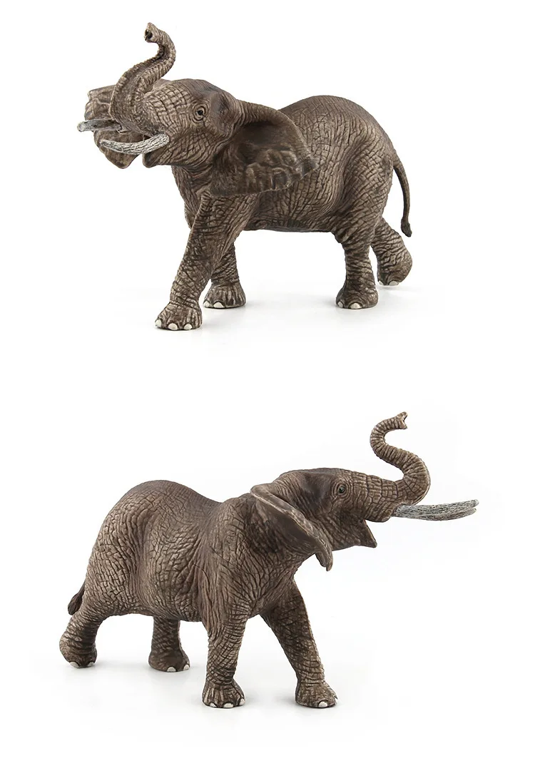 Elefant Action Figur Spielzeug afrikanische Elefanten Souvenir Home Auto  Dekoration Ornament Spielzeug für Kinder lernen Tiermodell