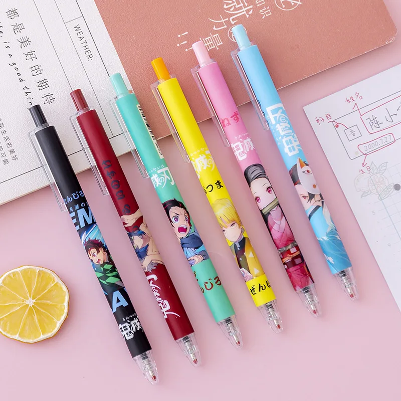 

Anime Genshin Impact Ninja Cute Cosplay 0.5mm Ball-point Pen Oil Pen Automatic Pen Examination Writing Signature Office Gift