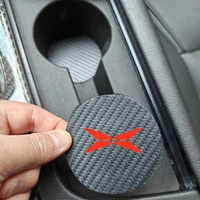 68 MM Car Water Coaster Pads Cup Mats For Xpeng Xiaopeng P7 P7i X9 G3 G3i G6 G9 P5 X2 N5 F30 H93 Beta 2019 2020 2021 2023 2024+ 3