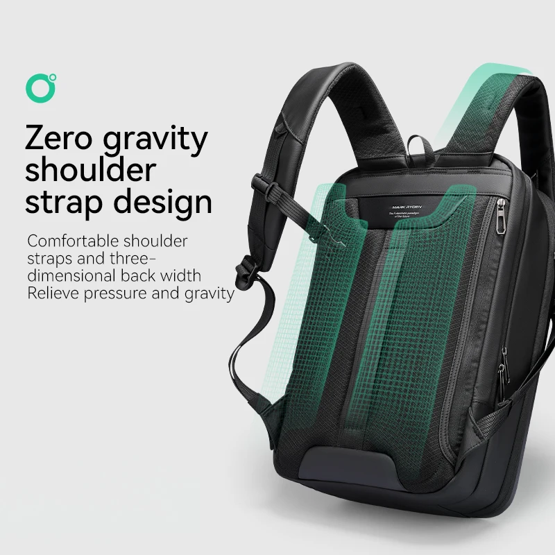 Mark Ryden PU Hard Sheet Password Lock Anti-theft Backpack 5