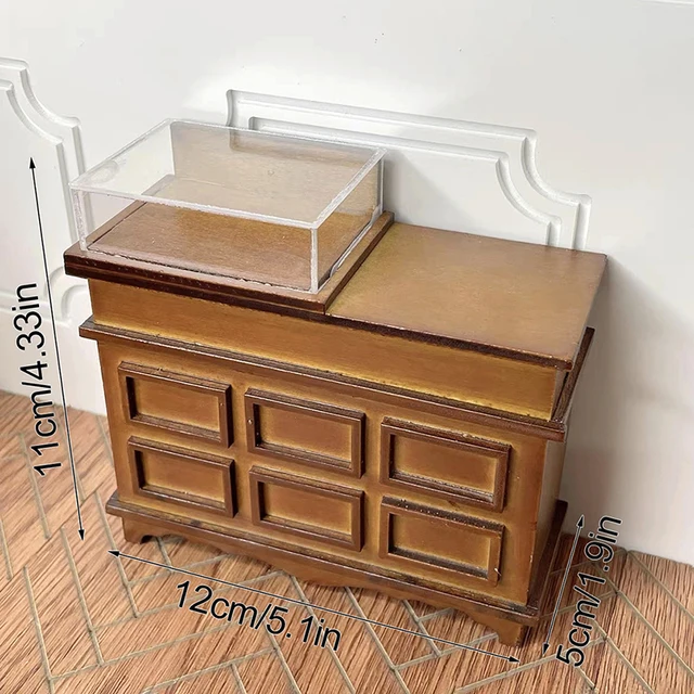 Petite armoire miniature Rangement Accessoires poupée Bijoux