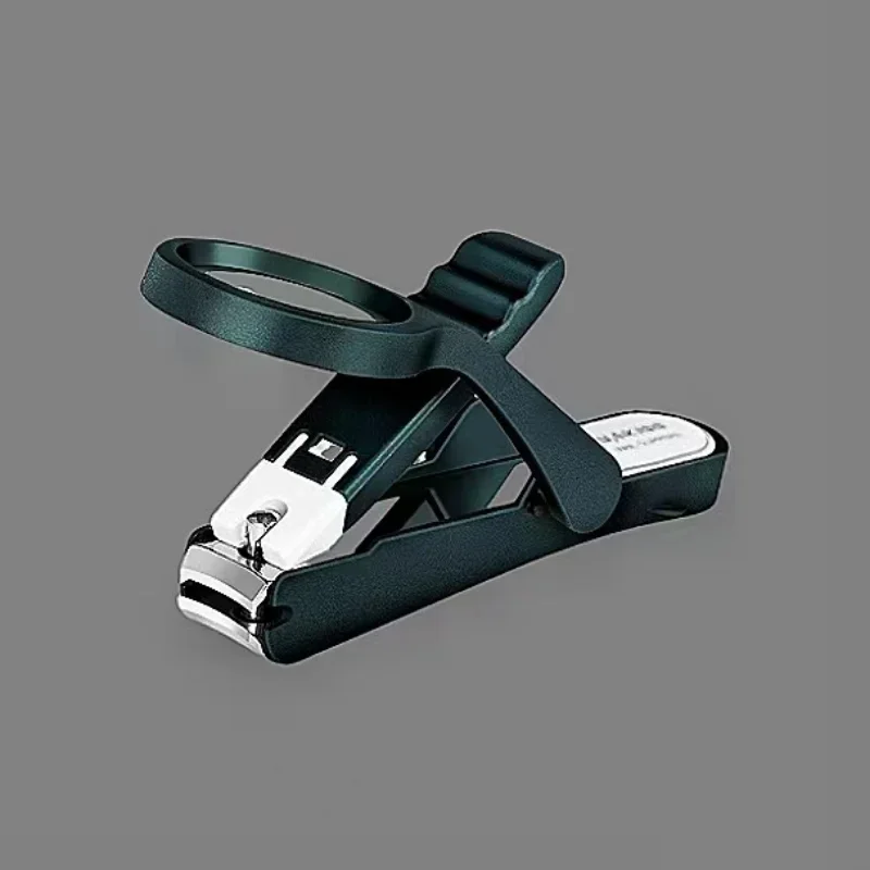 Nail Clipper with Magnifying Glass for Elderly Anti-splash