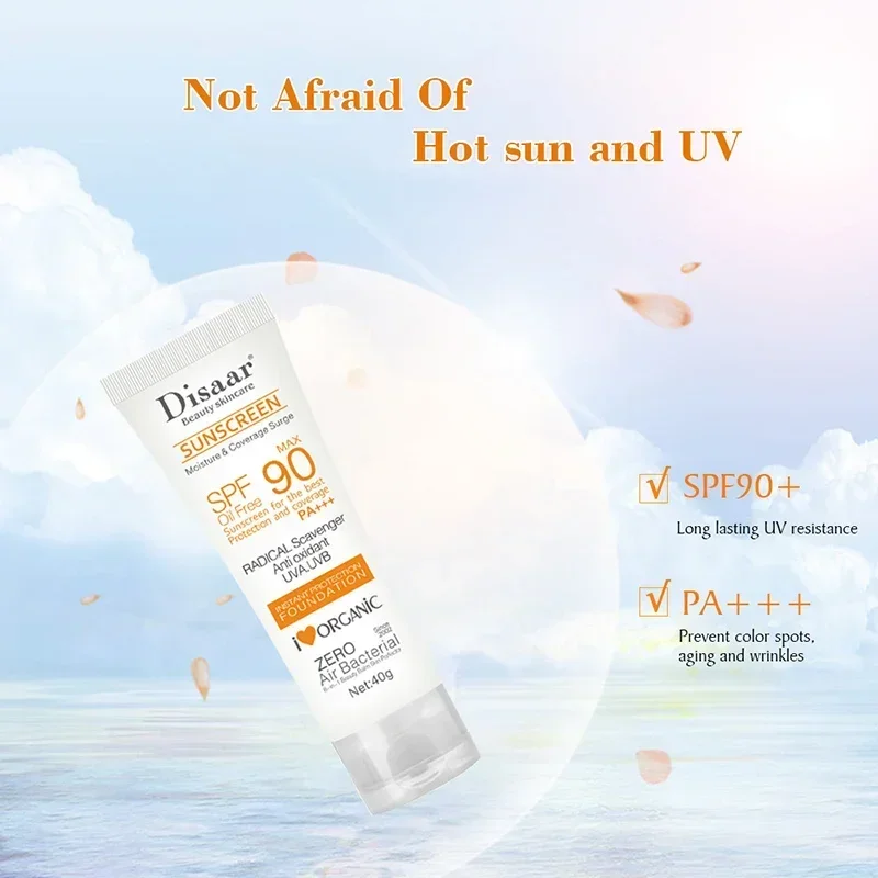 Whitening Sunscreen SPF90+ UV Protection Sun Screen Lsolation Moisturizing Brightening Face Body Arms Thighs Sunblock Skin Care