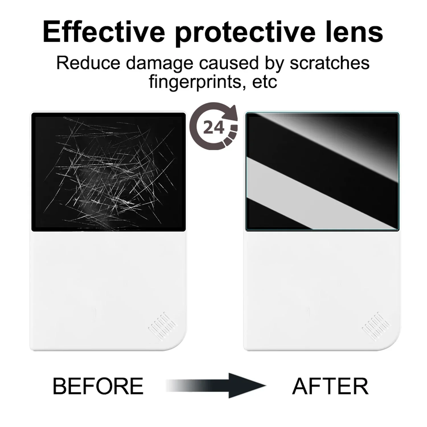 For ANBERNIC RG 40XXV Gaming Console Tempered Glass Screen Protectors Hardness Full Coverage Protective Film for RG 40XXV Cover