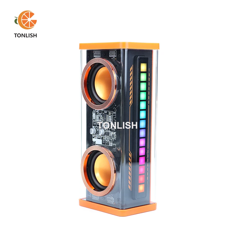 Wireless Bluetooth Dual Speaker Mini Bluetooth Speaker Bluetooth Speaker Bass Speaker Audio Speaker Acousto-optic Rhythm Bass TWS Stereo Speakers