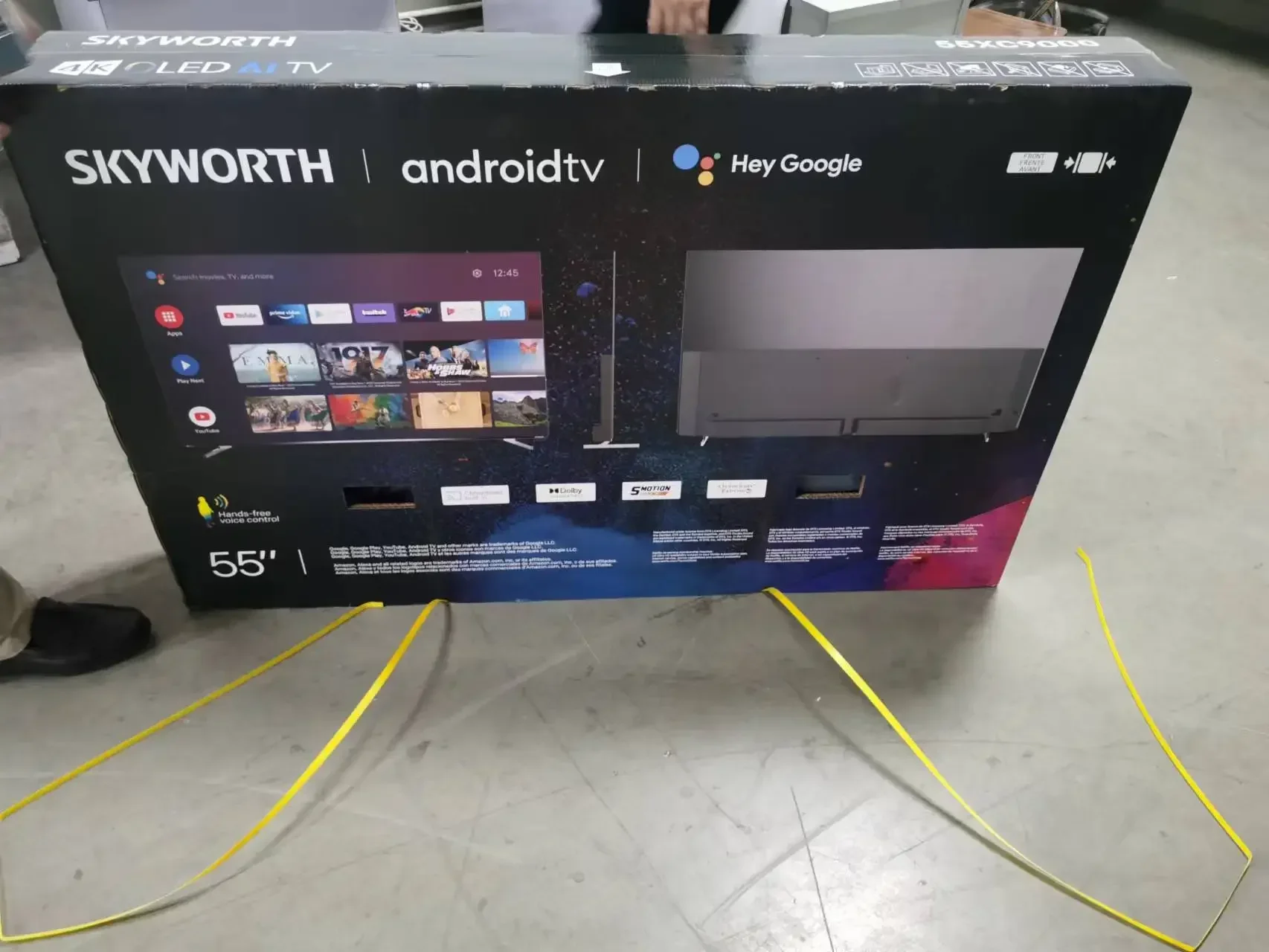 Skyworth-TV inteligente de 85 pulgadas y 86 pulgadas, televisión full HD,  4K, HDR, android, compatible