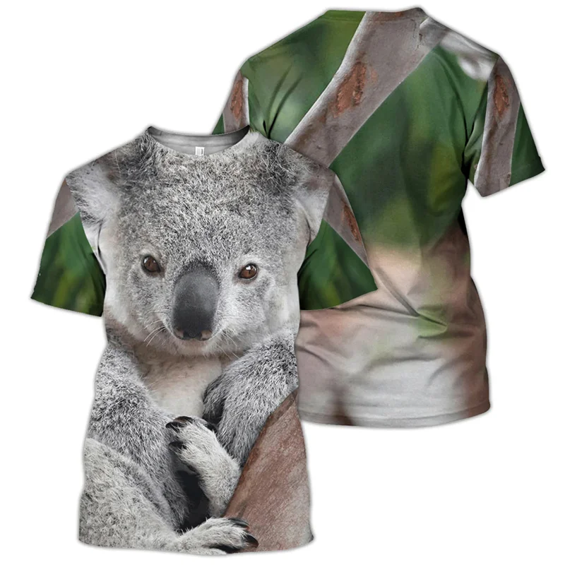 

New Summer 3D Animal Goat Giraffe Printing T Shirt Sloth Foxs Raccoon Graphic T-shirts For Men Kid Fashion Funny Streetwear Tops