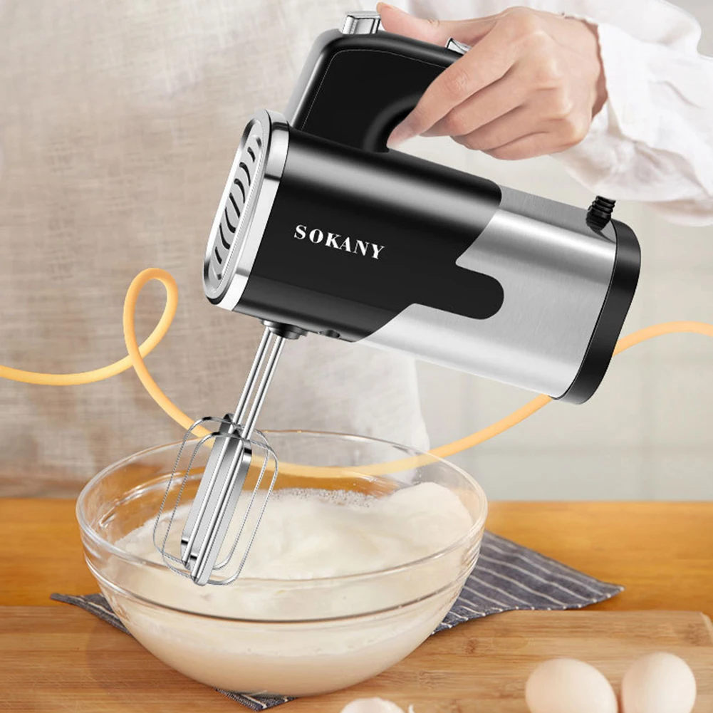 5 Speeds 800W Automatic Cream Baking Dough Mixer Portable Electric Food  Blender