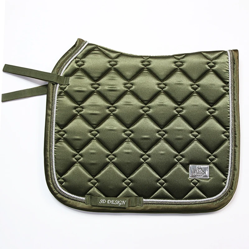 Professional Equestrian Equipment For Competition Earmuffs Olive Green Dressage Dance Step Horse Sweat Pad Set Leg Protectors