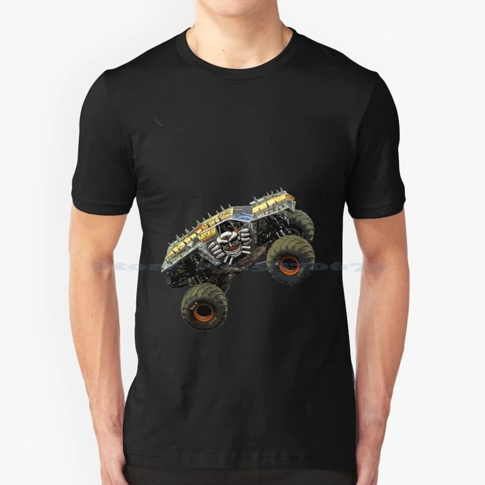 Max-D Monster Truck/Maglietta Di Distruzione 100% Cotone Tee Monster Jam Monster Truck Distruzione Max D Bigfoot Usa Stati Uniti