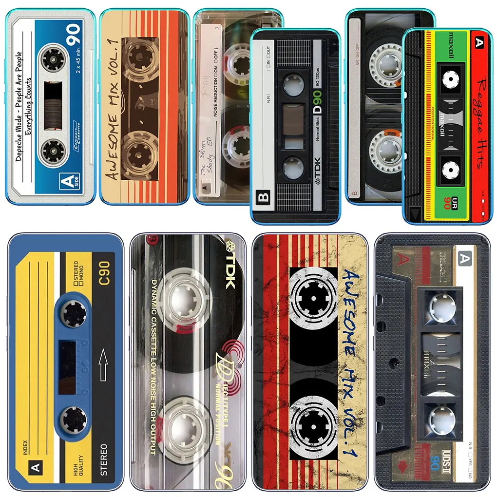 Vintage Cassette Tape Design Phone Case – Soft, Protective Casing