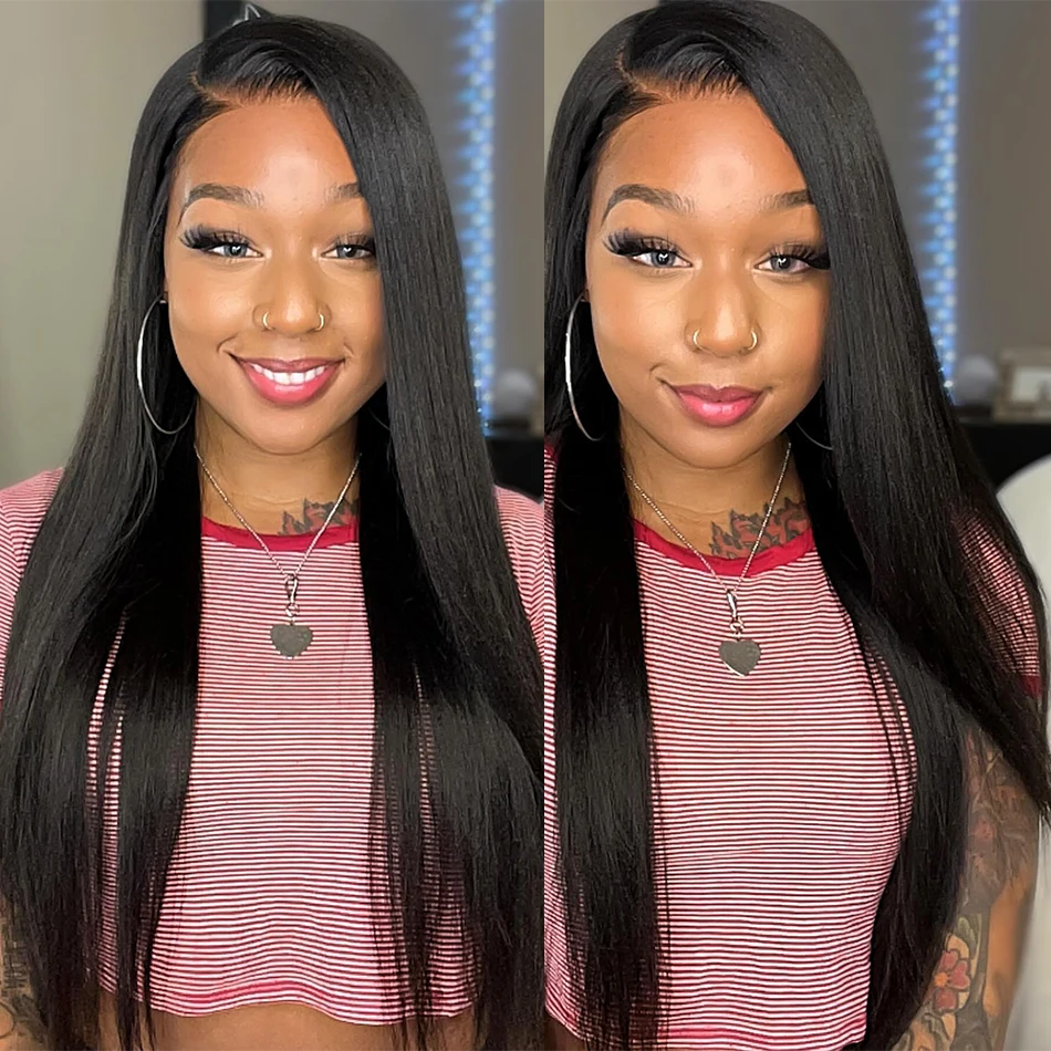 Alibele Hair 12A Grade Straight Hair Bundle Deals Brazilian Virgin Weave Bundles 1/3/4 Bundles Natural BlackColor