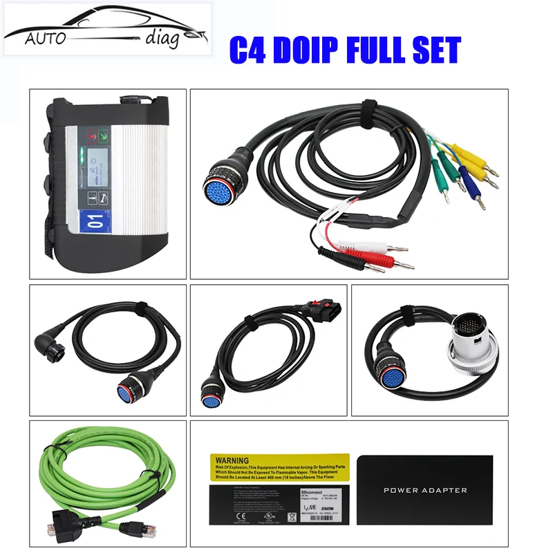 

Полный чип MB Star C4 MB SD Connect Compact 4 Doip диагностический инструмент для MB Car Truck Поддержка 12 В/24 В с Wi-Fi Автомобильный сканер