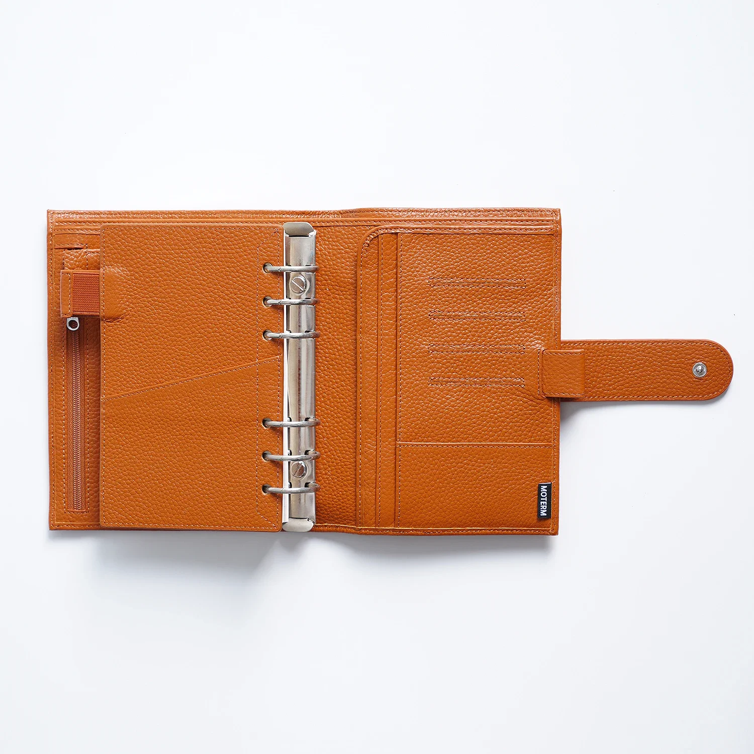 Moterm Luxe 2.0 Personal Size Planner with 30 MM Rings Binder Genuine Pebbled Grain Leather Notebook Diary Agenda Organizer 6