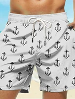 Men's Loose Beach Shorts Drawstring Quick Dry Board Shorts Swims For Summer Women Men 3D Print Casual Oversized Sport Shorts 2