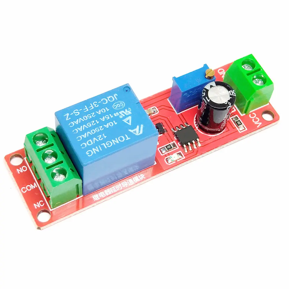 Description Picture 3 of itemDC 5V 12V Time Delay Relay NE555 Time Relay Shield Timing Relay Timer Control Switch Car Relays Pulse Generation Duty Cycle