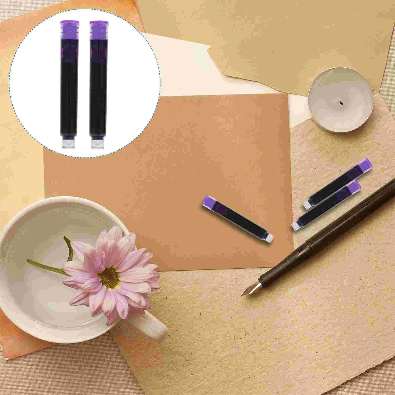 

50 Pcs Ink Sac Pens Student Absorber Filling Assistant Plastic Fountain Converter Absorption