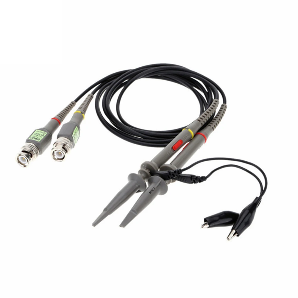BNC Oscilloscope Probe Kit 2pcs P6100 100MHz 1X 10X Precision Scope Clip Probes oscilloscope probe,oscilloscope probe kit