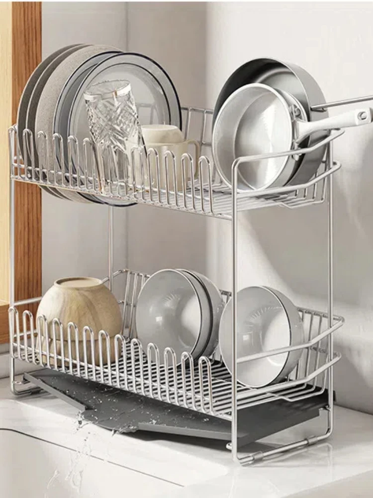 Stainless Steel Dish Drying Rack Over The Sink Dish Draining