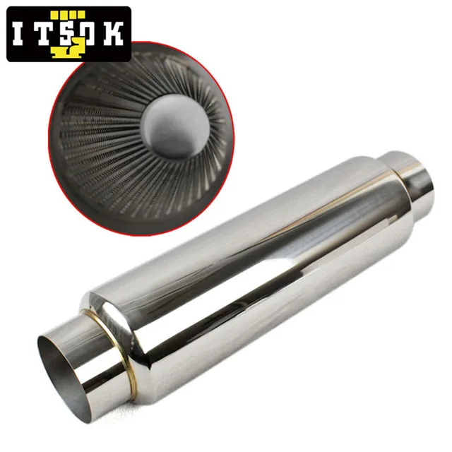 Silencieux arrière sport universel en acier inoxydable 100 x 45 mm