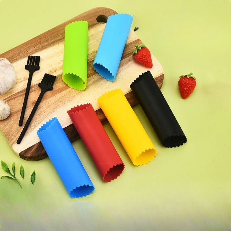 Garlic Peeler, Manual Press Type Garlic Peeler, Garlic Pounding and Peeling Tool, Hand Rubbing Garlic Peeler, Kitchen Small Tool