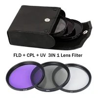 49MM 52MM 55MM 58MM 62MM 67MM 72MM 77MM 82MM UV+CPL+FLD 3 in 1 Lens Filter Set with Bag for Cannon Nikon Sony Pentax Camera Lens 2