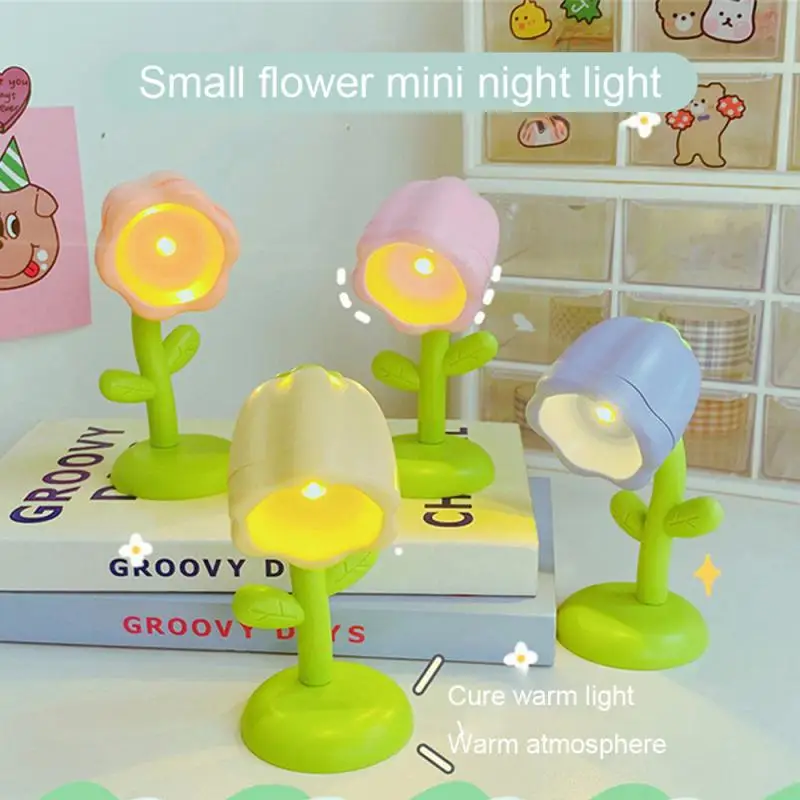 

Bedroom Ornaments Exquisite Multiple Angles Ease Of Use Lovely Design Create A Comfortable Atmosphere Small Flower Night Light